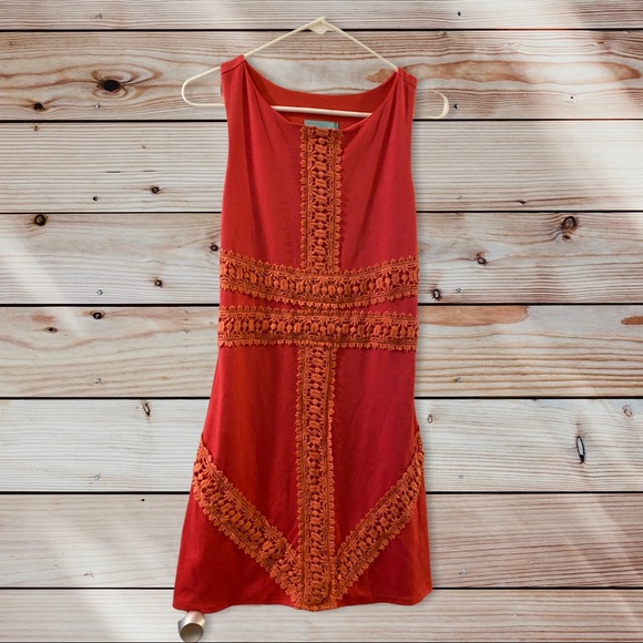 Anthropologie Dresses & Skirts - ANTHROPOLOGIE JUDITH MARCH CORAL DRESS•No Flaws• Gorgeous• Polyester• Size Small